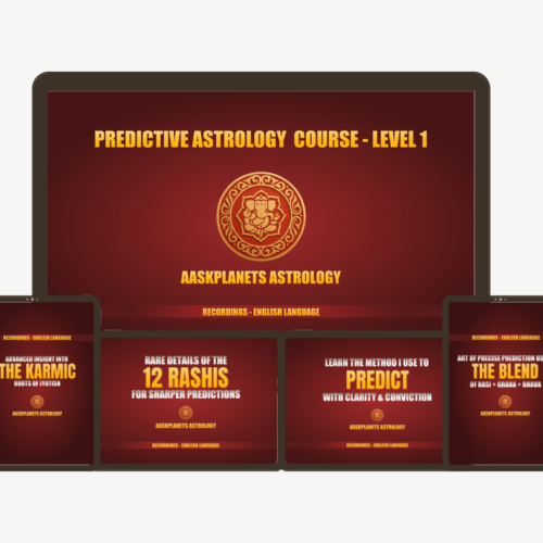 Predictive Astrology Course (Level 1) – Recorded Access (English)